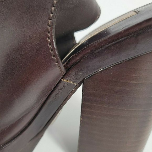 Michael Kors Patras Runway Ankle Boot Bootie sz 8 Brown - Picture 6 of 8